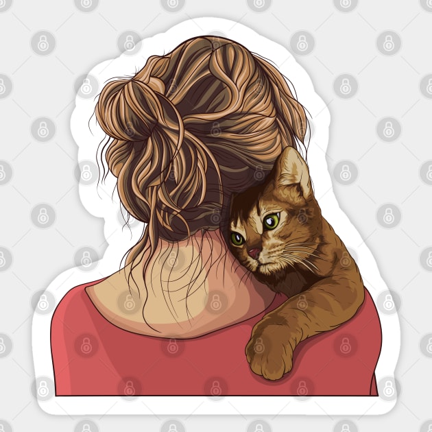 cat lover Sticker by art object